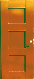 Однолистовая гнутосварная металлическая дверь